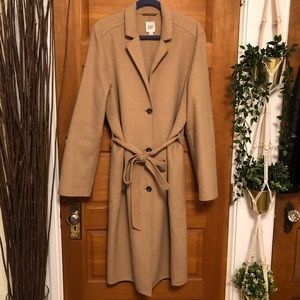 Gap XL Tall Wool Blend Camel Coat